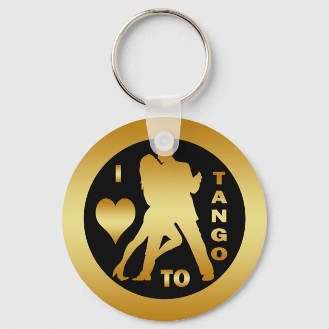 I LOVE TO TANGO KEY RING (Front)