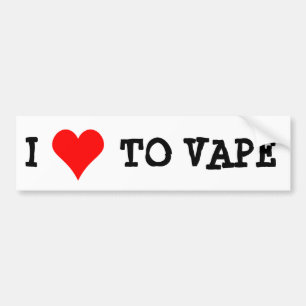 I LOVE TO VAPE BUMPER STICKER