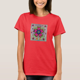 "I LOVE TOKYO" Flowers Kanji Shirt