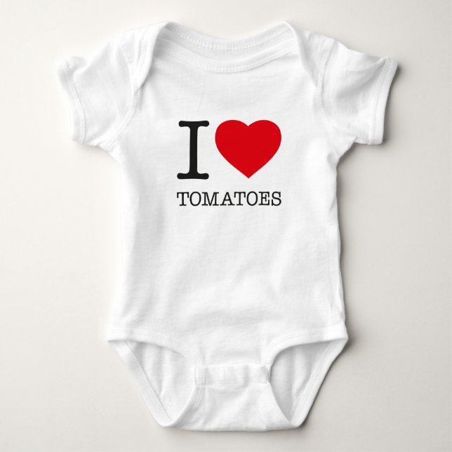 I LOVE TOMATOES BABY BODYSUIT (Front)