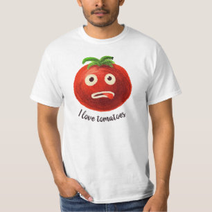 I Love Tomatoes Kawaii Funny Vegetable T-Shirt