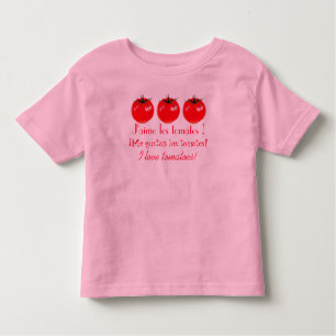 I love tomatoes! toddler T-Shirt