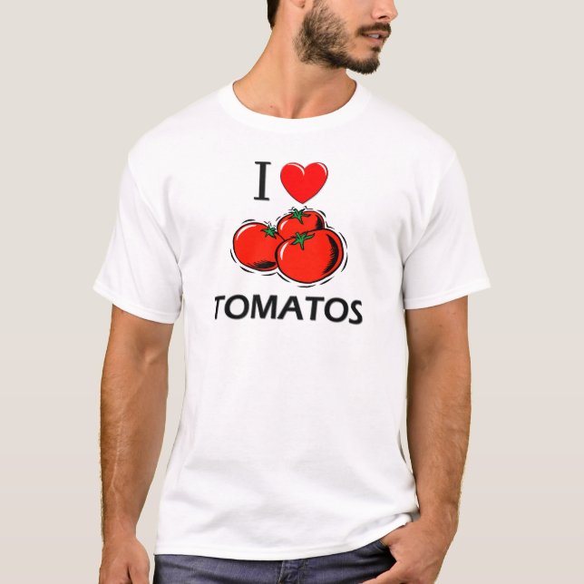 I Love Tomatos T-Shirt (Front)