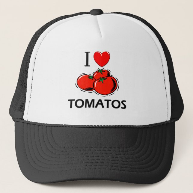 I Love Tomatos Trucker Hat (Front)
