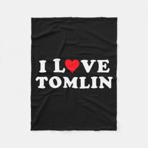 I Love Tomlin Matching Girlfriend & Boyfriend Fleece Blanket