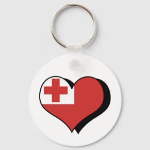 I Love Tonga Keychain