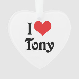 I Love Tony Ornament