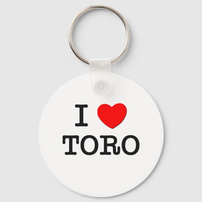 I Love Toro Key Ring (Front)