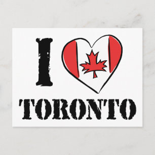 I Love Toronto Canada Postcard