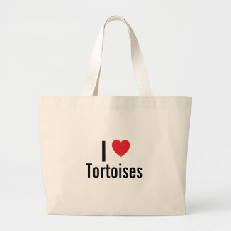 I love Tortoises Large Tote Bag