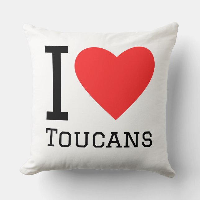 I love toucans cushion (Front)
