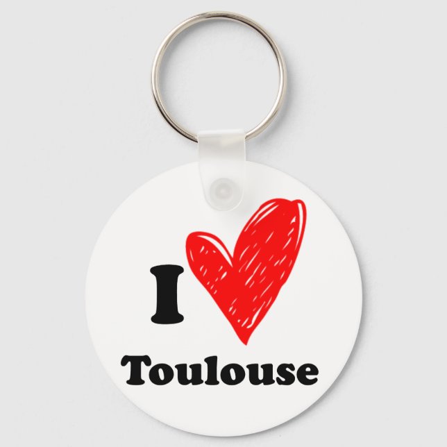 I love Toulouse Key Ring (Front)
