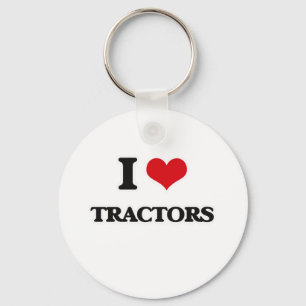 I Love Tractors Key Ring