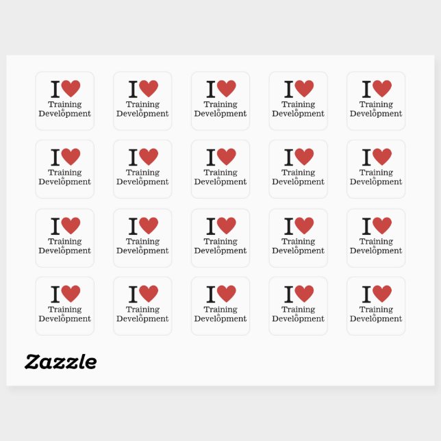 I ❤️ Love Training & Development STICKER (Sheet)