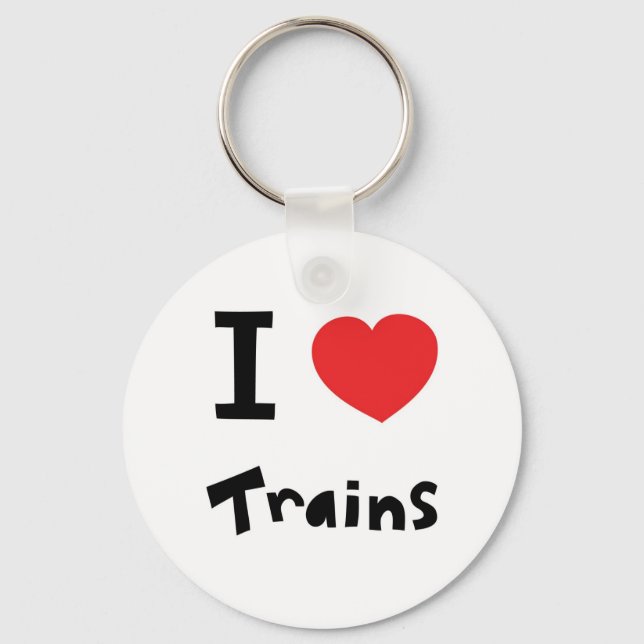 I love trains key ring (Front)