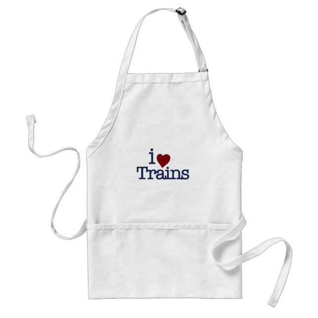 I Love Trains Standard Apron (Front)