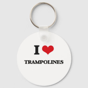 I Love Trampolines Key Ring