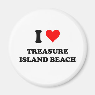 I Love Treasure Island Beach Florida Magnet