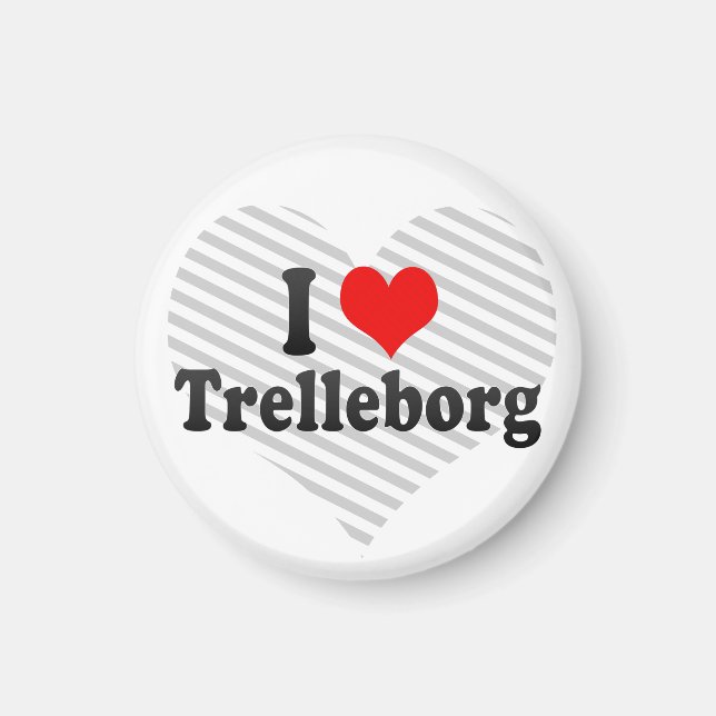 I Love Trelleborg, Sweden Magnet (Front)