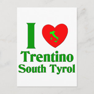 I Love Trentino South Tyrol Postcard