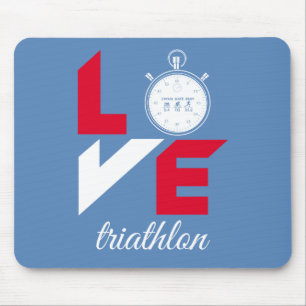 I love triathlon mouse pad