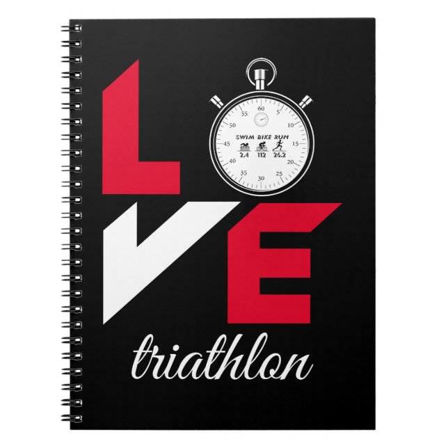 I love triathlon notebook (Front)