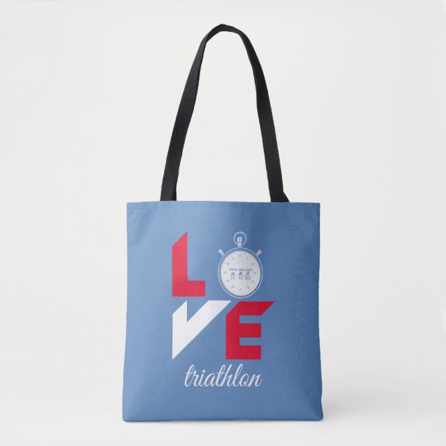 I love triathlon tote bag (Front)