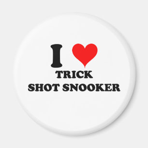 I Love Trick Shot Snooker Magnet