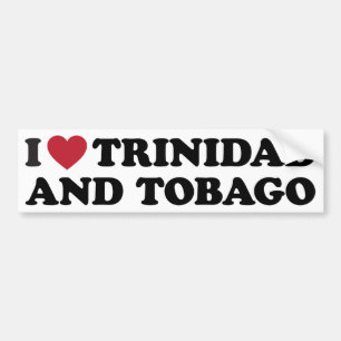 I Love Trinidad and Tobago Bumper Sticker