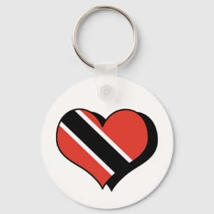I Love Trinidad and Tobago Keychain