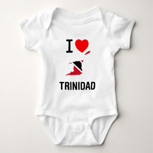 I LOVE TRINIDAD & TOBAGO BABY BODYSUIT