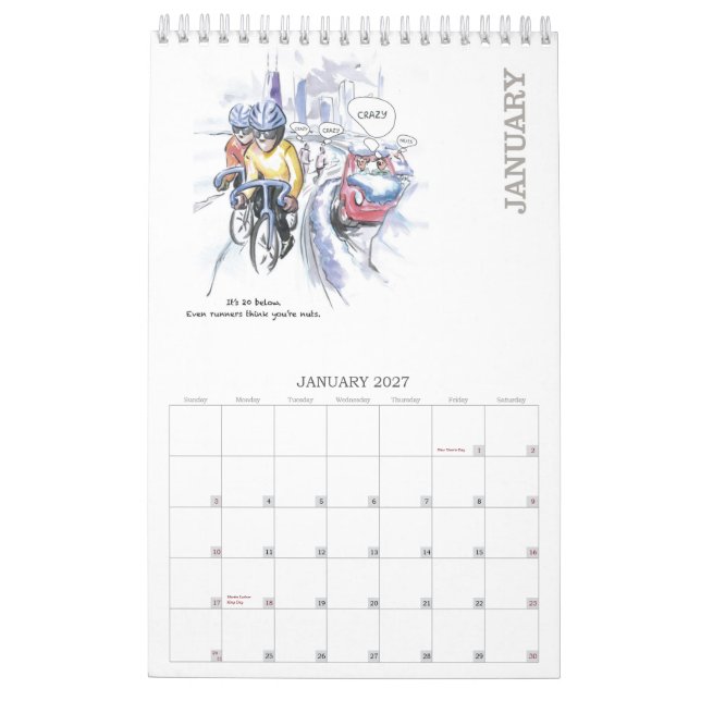 I Love Tris 2013 - Calendar for Triathletes - Vert (Jan 2027)