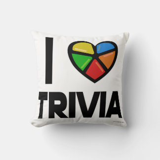 I Love Trivia Fun Epic Gamer Logo Fun Cushion