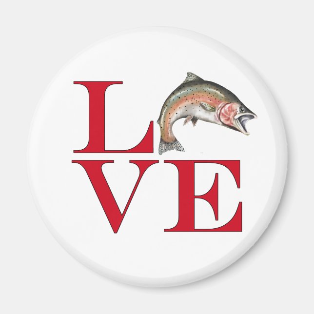 I Love Trout Magnet (Front)