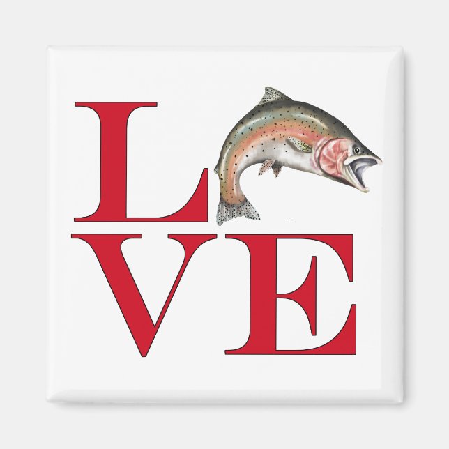I Love Trout Magnet (Front)