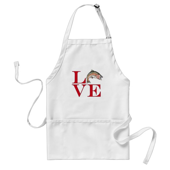 I Love Trout Standard Apron (Front)