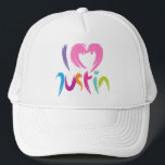 I Love   Trucker Hat<br><div class="desc">i,  love,   ,    ,  kids,  song,  jb,  boy,  band,  idol</div>