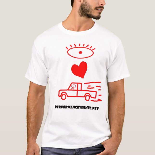 I LOVE trucks (1) T-Shirt (Front)