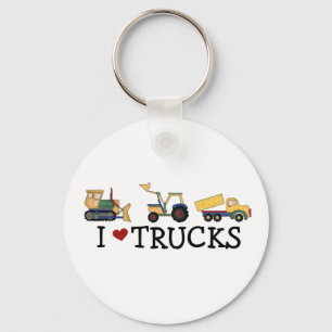 I Love Trucks Key Ring