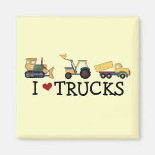 I Love Trucks T-shirts and Gifts Magnet