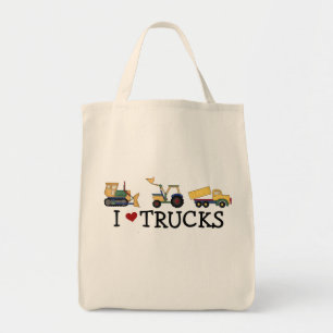 I Love Trucks T-shirts and Gifts Tote Bag