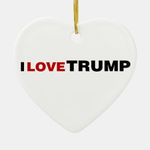 I Love Trump Ceramic Tree Decoration