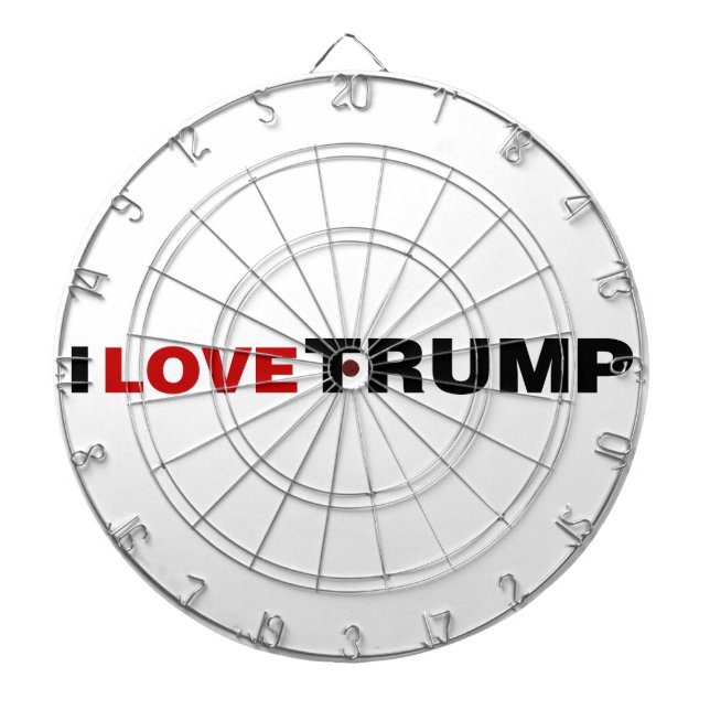 I Love Trump Dartboard (Front)