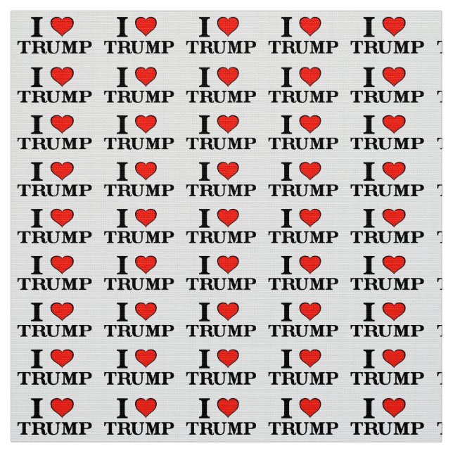 I Love Trump Fabric (Swatch)