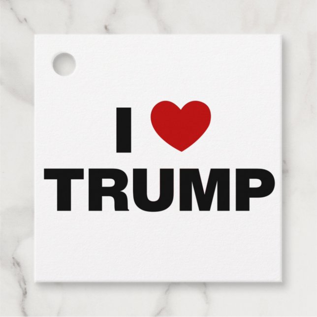 I Love Trump Favour Tags (Front)