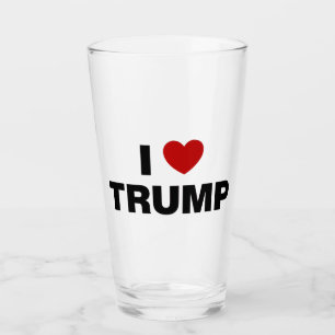 I Love Trump Glass
