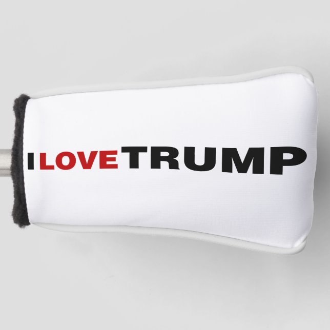 I Love Trump Golf Head Cover (Front)