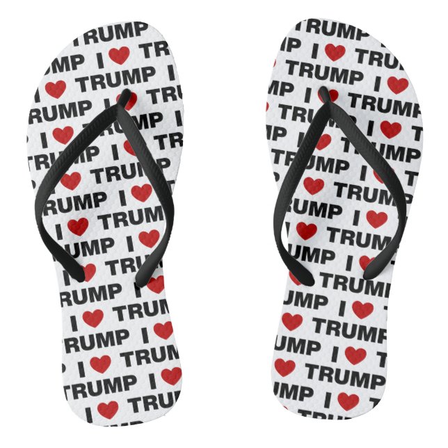 I Love Trump Jandals (Footbed)
