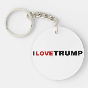 I Love Trump Key Ring