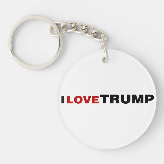 I Love Trump Key Ring (Front)